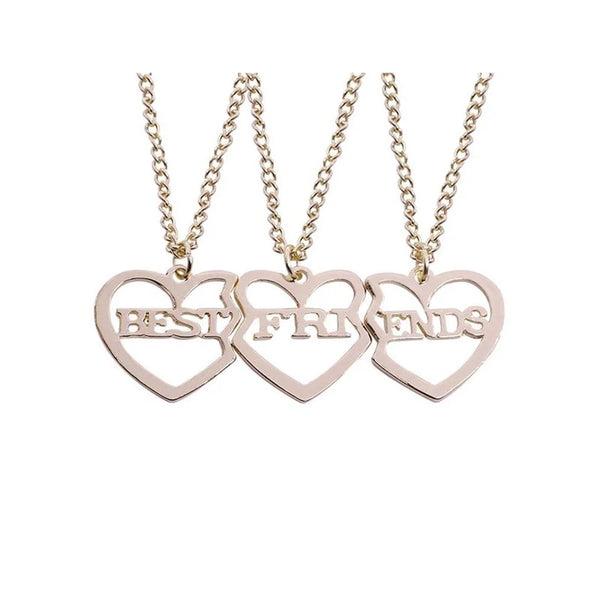 Honey Love Couple Heart Necklace