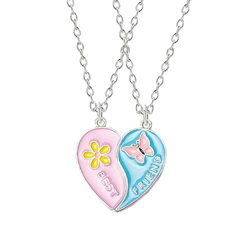 Honey Love Couple Heart Necklace