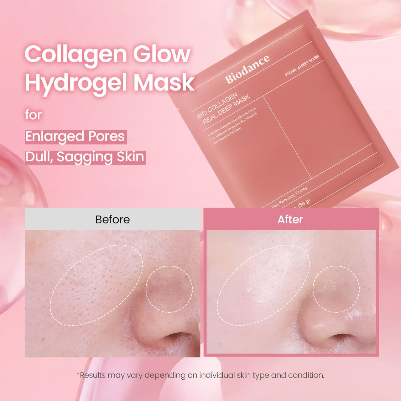 BioCollagen Hydrating Overnight Hydrogel Plumping Mask