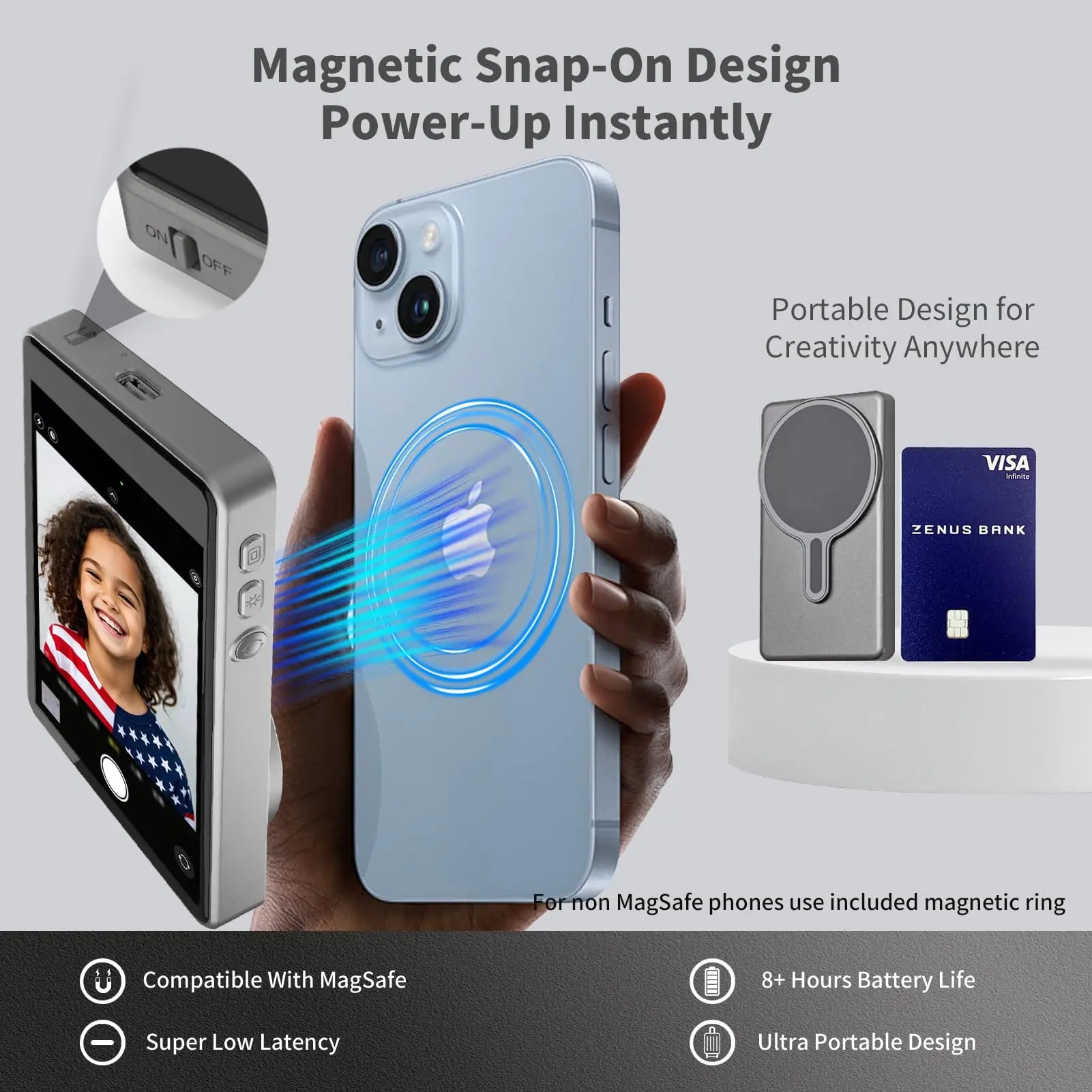 Pocket Vlog Selfie Monitor Screen