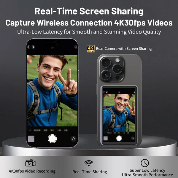 Pocket Vlog Selfie Monitor Screen