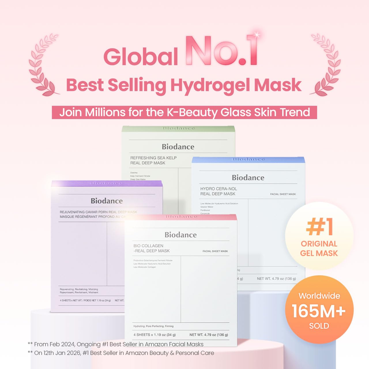 BioCollagen Hydrating Overnight Hydrogel Plumping Mask