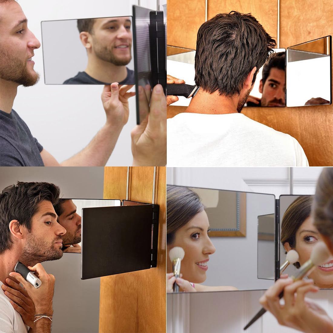 Trifold Barber Mirror Pro Travel